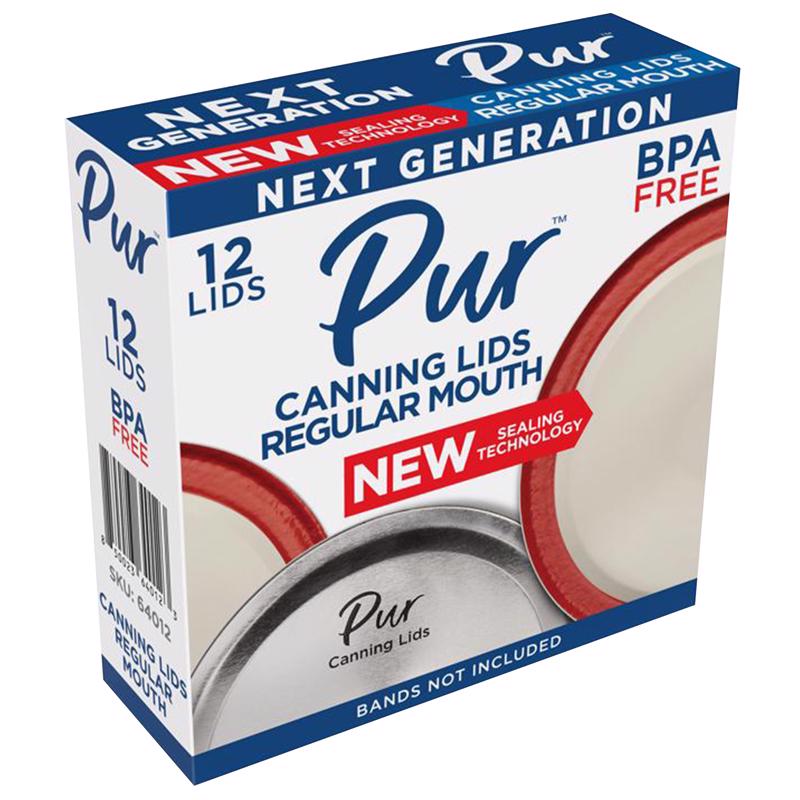 PUR - Pur Regular Mouth Canning Lid 12 pk - Case of 36