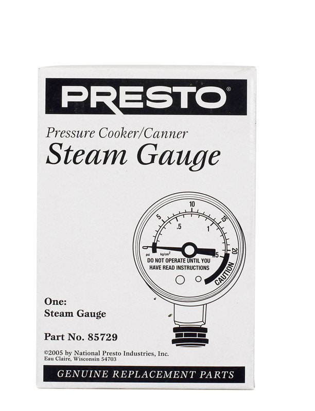 PRESTO - Presto Stainless Steel Pressure Cooker/Canner Steam Gauge 22 qt