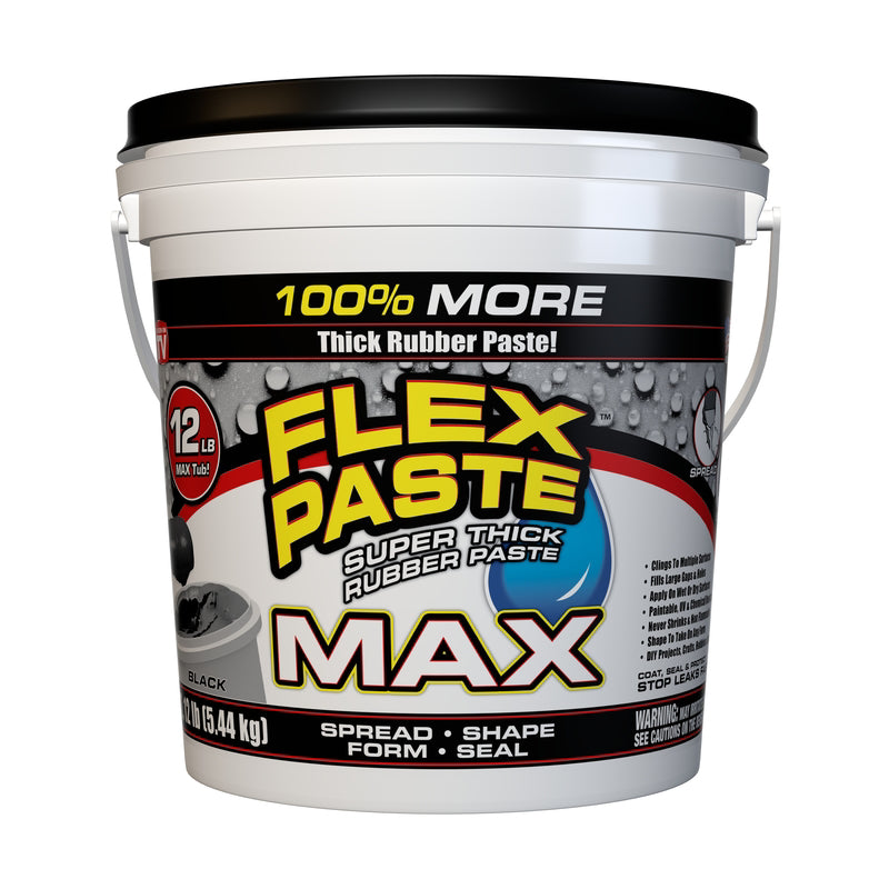 FLEX SEAL FAMILY OF PRODUCTS - Flex Seal Family of Products Flex Paste MAX Black Rubber Coating 12 lb