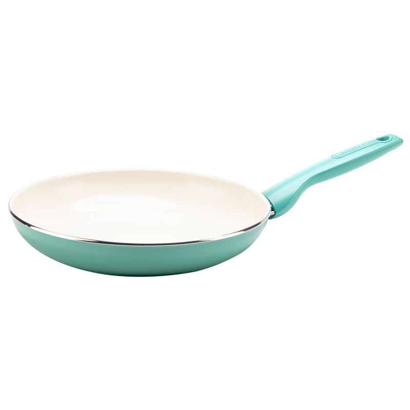 GREENPAN - GreenPan Rio Ceramic Coated Aluminum Fry Pan 10 in. Turquoise