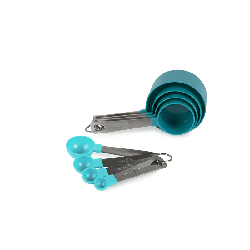 CORE KITCHEN - Core Kitchen Polypropylene Blue/Silver Measuring Spoon Set