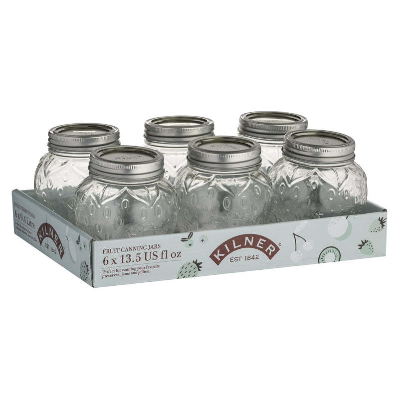 KILNER - Kilner Regular Mouth Canning Jar 13.5 oz 6 pk - Case of 2