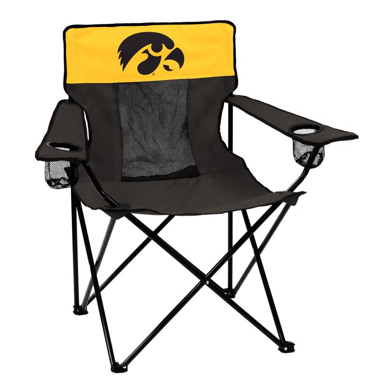 LOGO BRANDS - Logo Brands Elite Black Iowa Director's Folding Chair