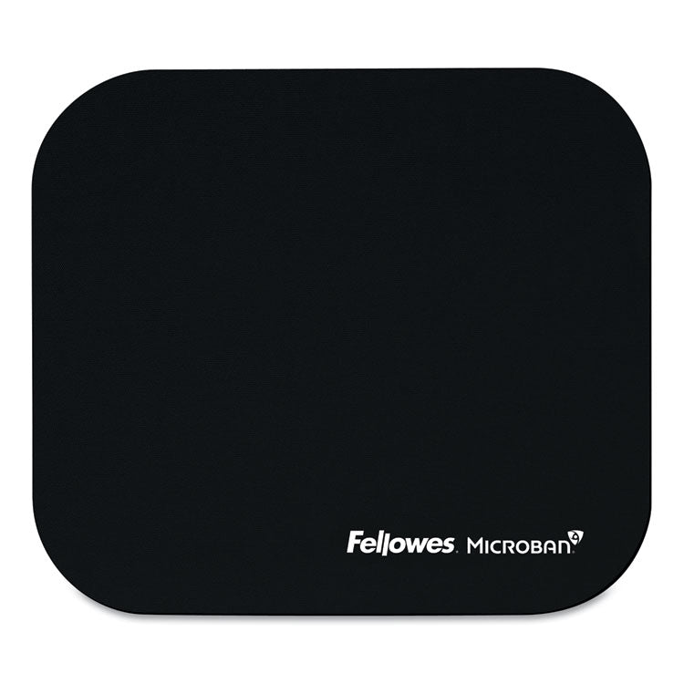 Fellowes - Mouse Pad with Microban Protection, 9 x 8, Black