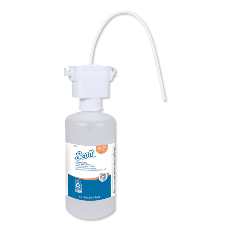 Scott - Control Antimicrobial Foam Skin Cleanser, Unscented, 1,500 mL Refill, 2/Carton