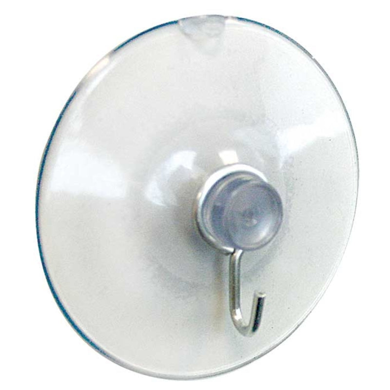 CRAWFORD - Crawford Large Plastic Suction Cup Hook 2.25 in. L 1 pk - Case of 50