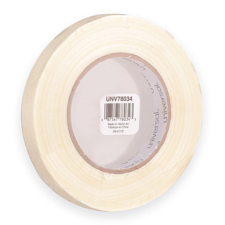 Universal - 190# Medium Grade Filament Tape, 3" Core, 18 mm x 54.8 m, Clear