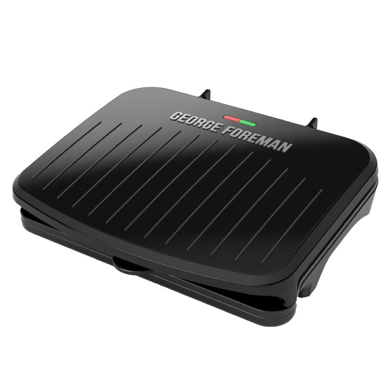 GEORGE FOREMAN - George Foreman Black Aluminum Nonstick Surface Grill and Panini Press 75 sq in