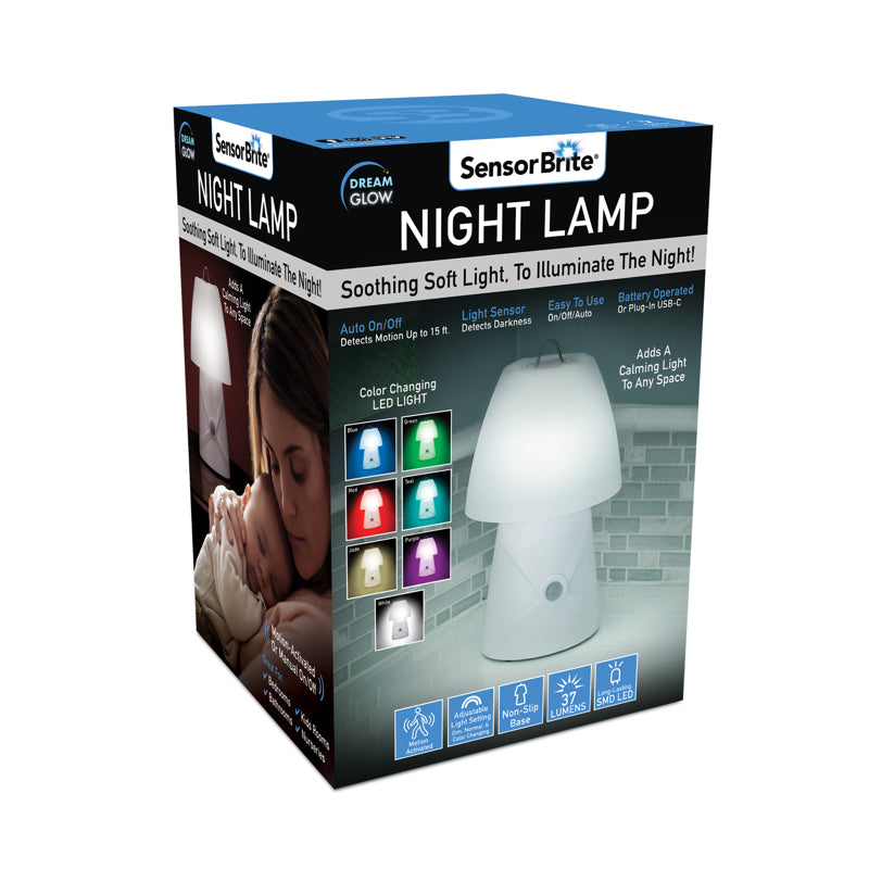 SENSOR BRITE - Sensor Brite Dream Glow Color Changing Night Light Lamp 1 pk