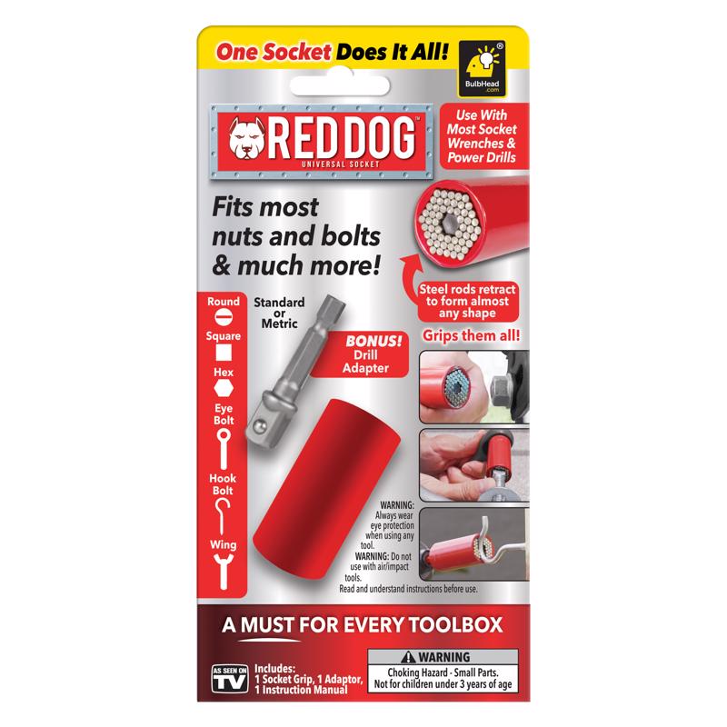 BULBHEAD - BulbHead Red Dog Universal Socket Tool 1 pk