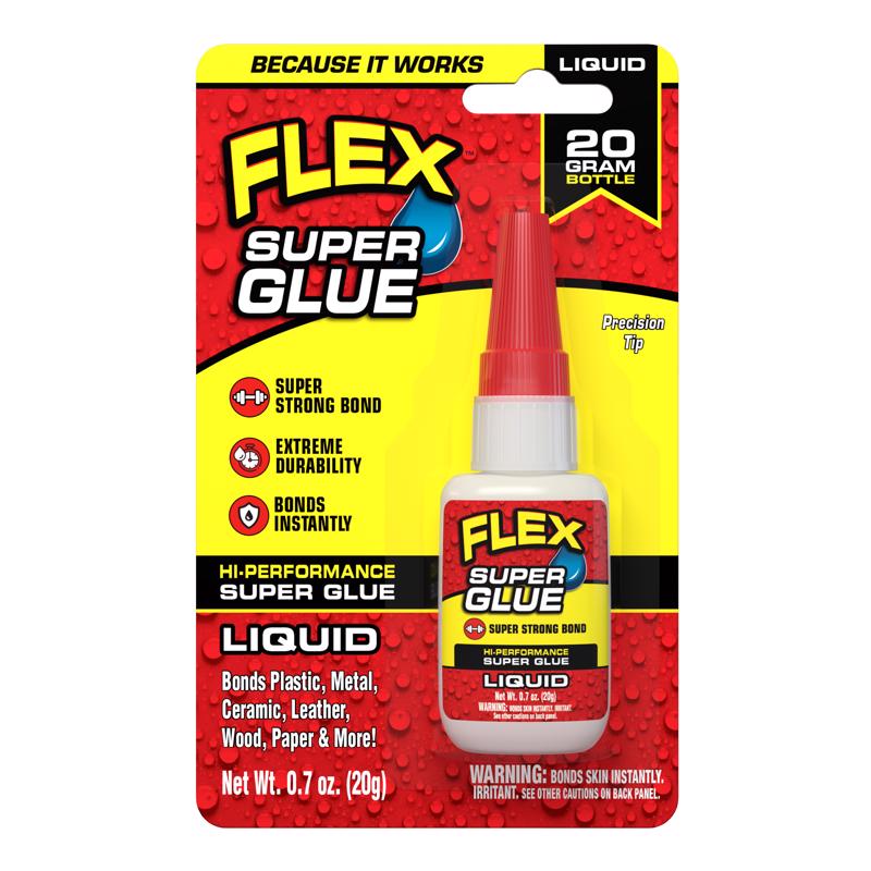 FLEX SEAL FAMILY OF PRODUCTS - Flex Seal Family of Products Flex Super Glue High Strength Super Glue 20 gm - Case of 8 [SGLIQB20]