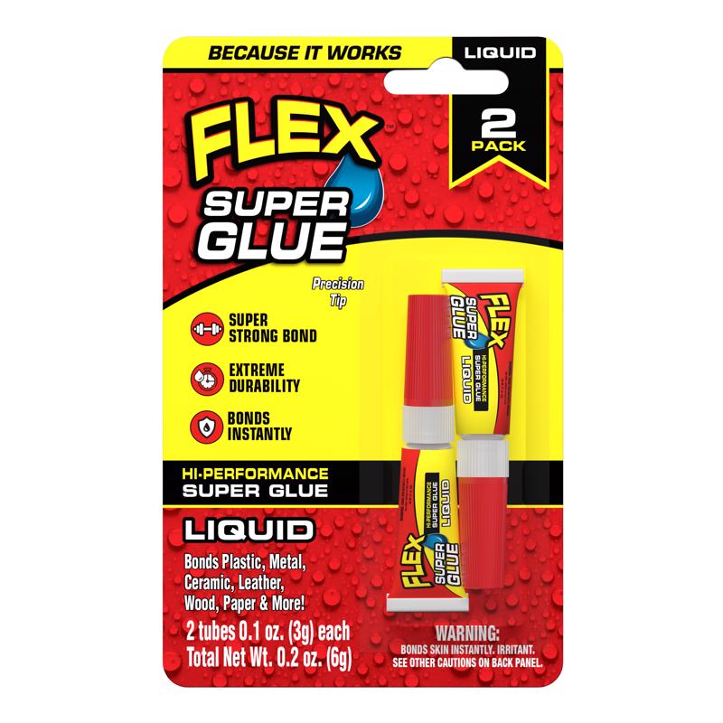 FLEX SEAL FAMILY OF PRODUCTS - Flex Seal Family of Products Flex Super Glue High Strength Super Glue 2 pk - Case of 8 [SGLIQ2X3]