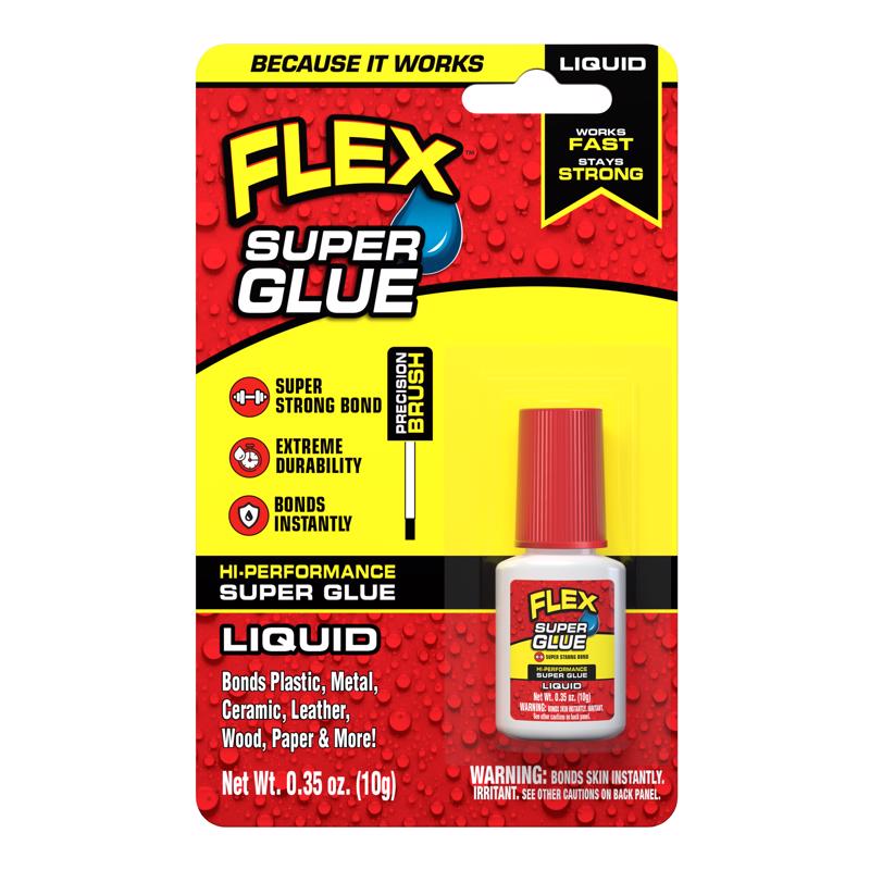 FLEX SEAL FAMILY OF PRODUCTS - Flex Seal Family of Products Flex Super Glue High Strength Super Glue Brush On 10 gm - Case of 8