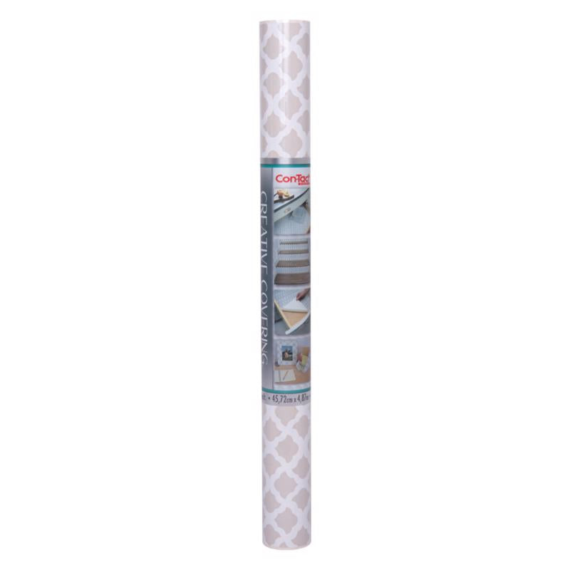 CON-TACT - Con-Tact Creative Covering 16 ft. L X 18 in. W Talisman Pale Gray Self-Adhesive Shelf Liner - Case of 6