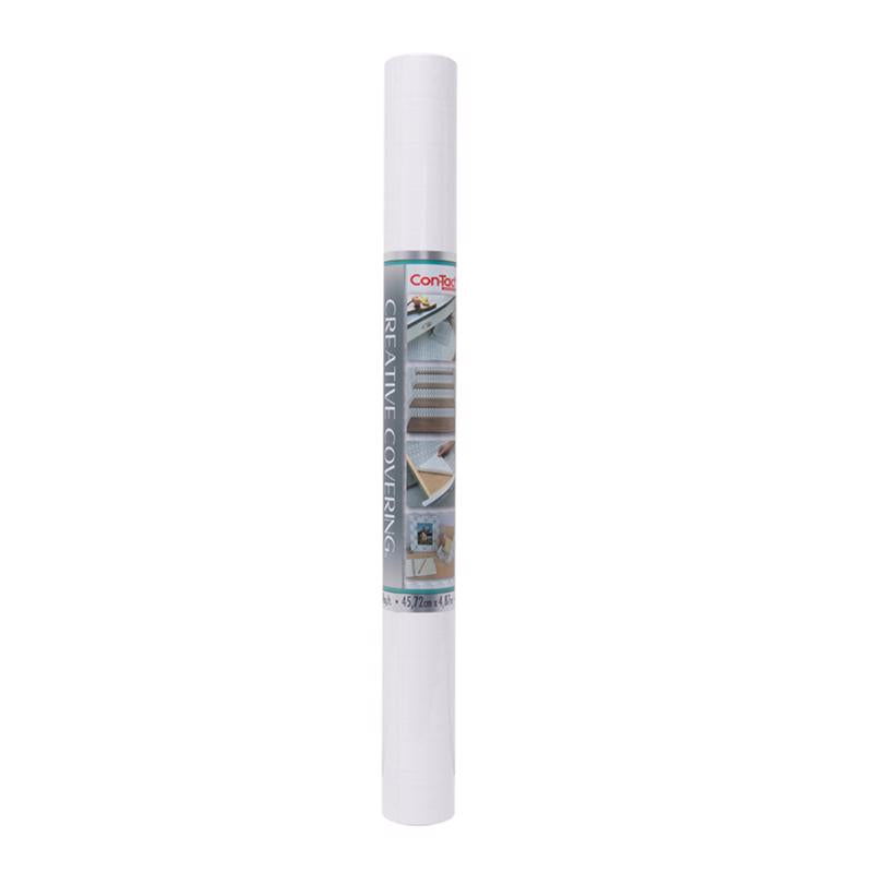 CON-TACT - Con-Tact Creative Covering 16 ft. L X 18 in. W White Self-Adhesive Shelf Liner - Case of 6