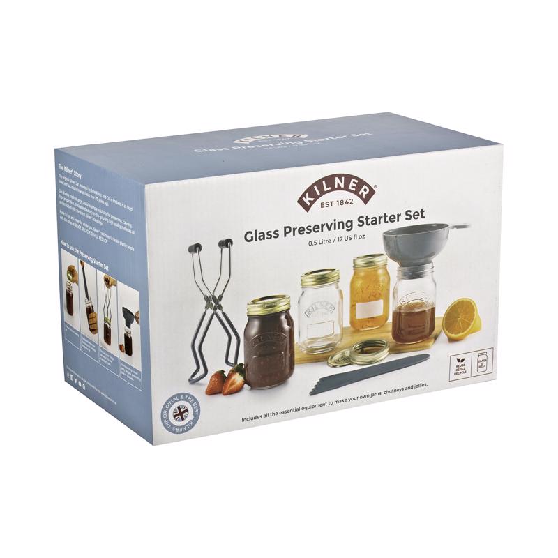 KILNER - Kilner Regular Mouth Preserving Starter Set 13.5 oz 8 pc