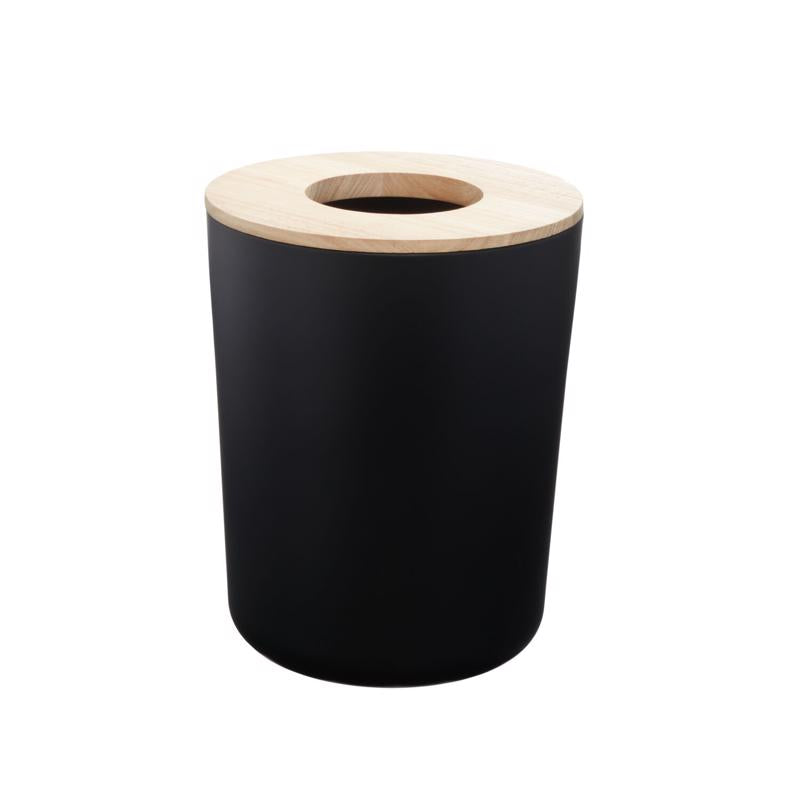 INTERDESIGN - InterDesign Eco Vanity 5 gal Black Steel Trash Can