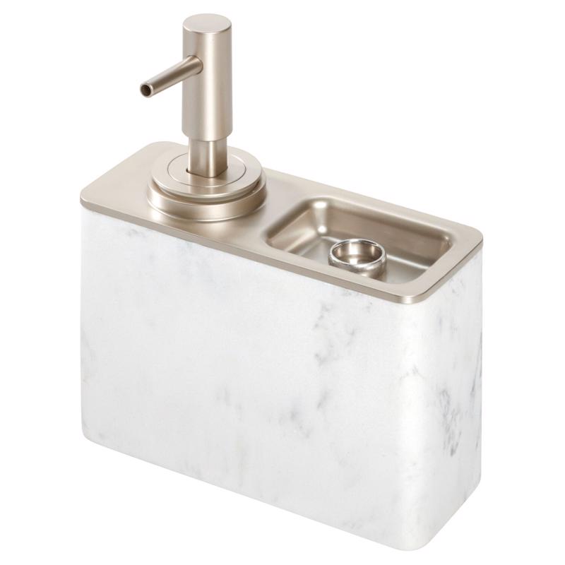 INTERDESIGN - InterDesign Dakota White Plastic/Steel Soap Pump