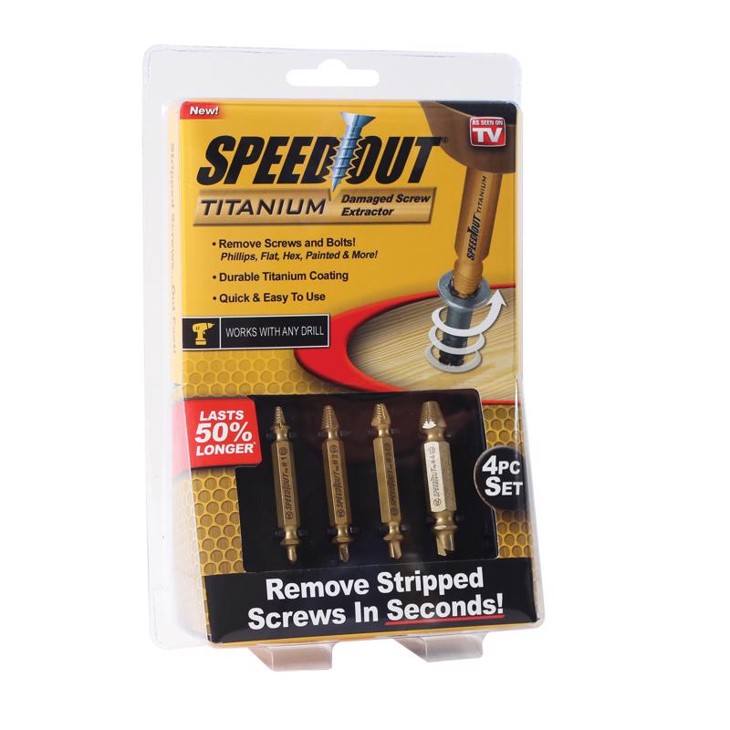 AS SEEN ON TV - As Seen on TV Speed Out Screw Extractor Tool 1 pk