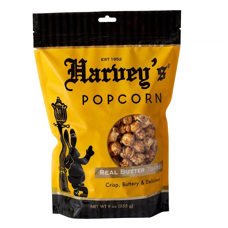 HARVEY'S - Harvey's Real Butter Toffee Popcorn 9 oz Bagged - Case of 12