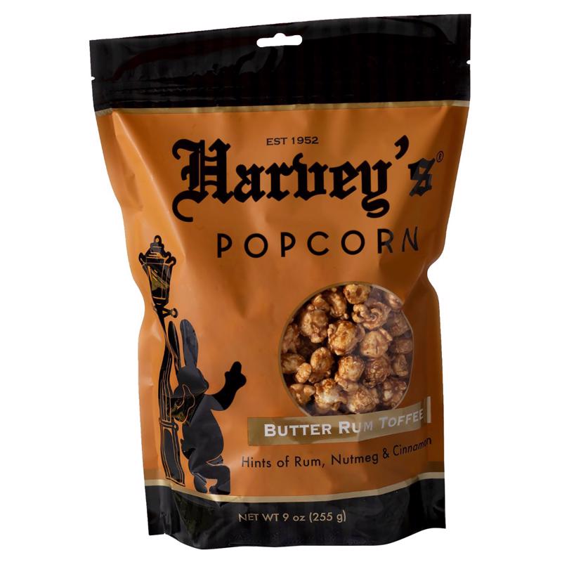 HARVEY'S - Harvey's Butter Rum Toffee Popcorn 9 oz Bagged - Case of 12