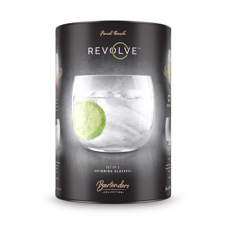 FINAL TOUCH - Final Touch Revolve Clear Crystal Drinking Glass