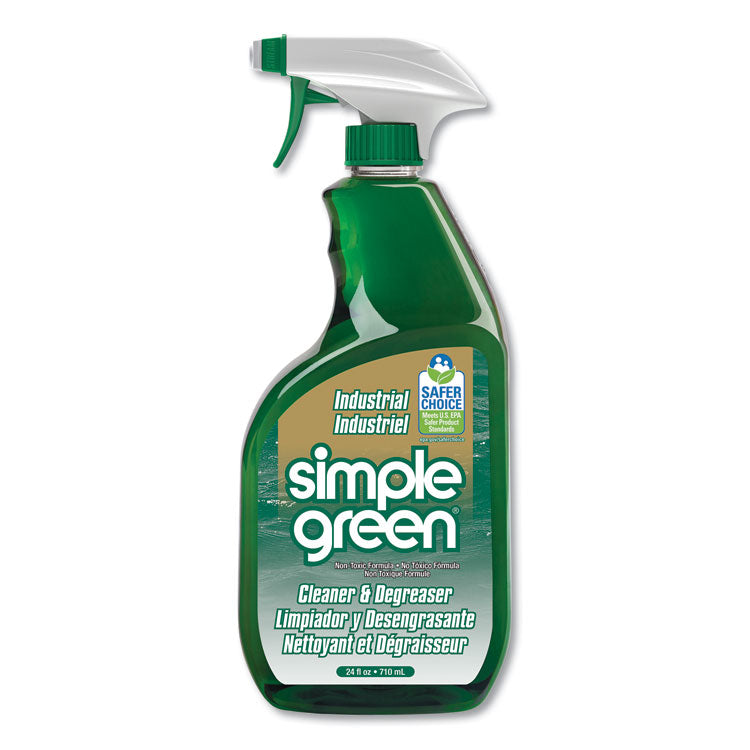 Simple Green - Industrial Cleaner and Degreaser, Concentrated, 24 oz Spray Bottle