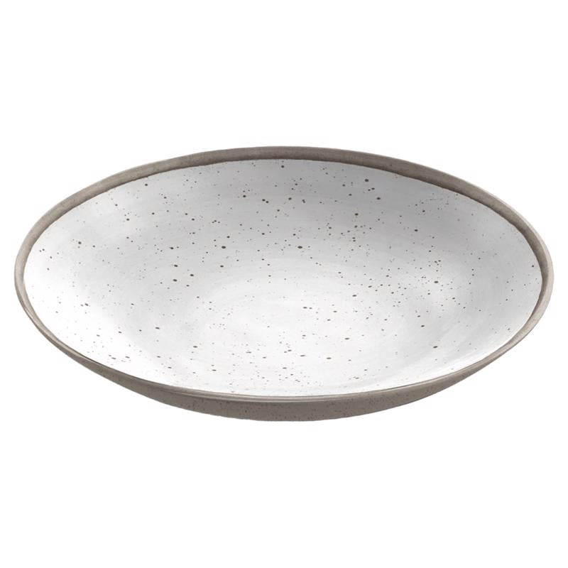 TARHONG - TarHong Gray/White Melamine Kiln Low Bowl 1 each