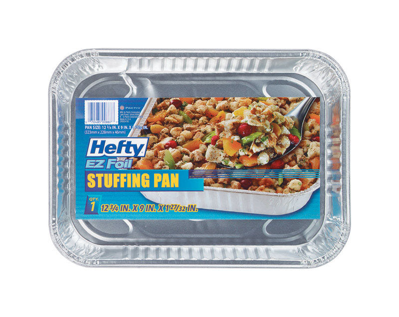 HEFTY - Hefty EZ Foil 9 in. W X 13 in. L Roaster Pan Silver - Case of 12