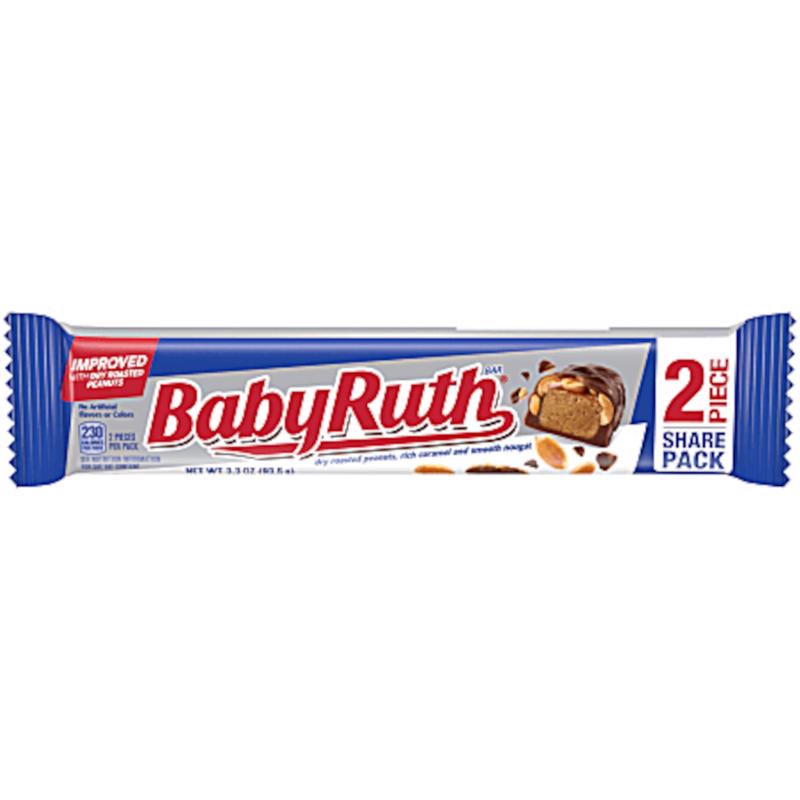 BABY RUTH - Baby Ruth Chocolate/Peanut Candy Bar 3.3 oz - Case of 18