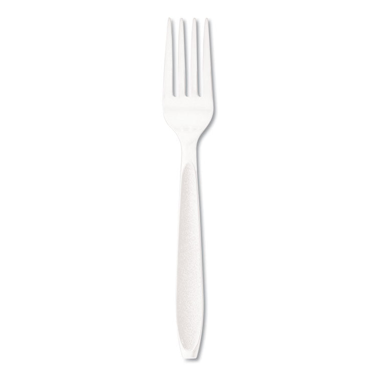 Dart - Impress Heavyweight Full-Length Polystyrene Cutlery, Fork, White, 1000/Carton