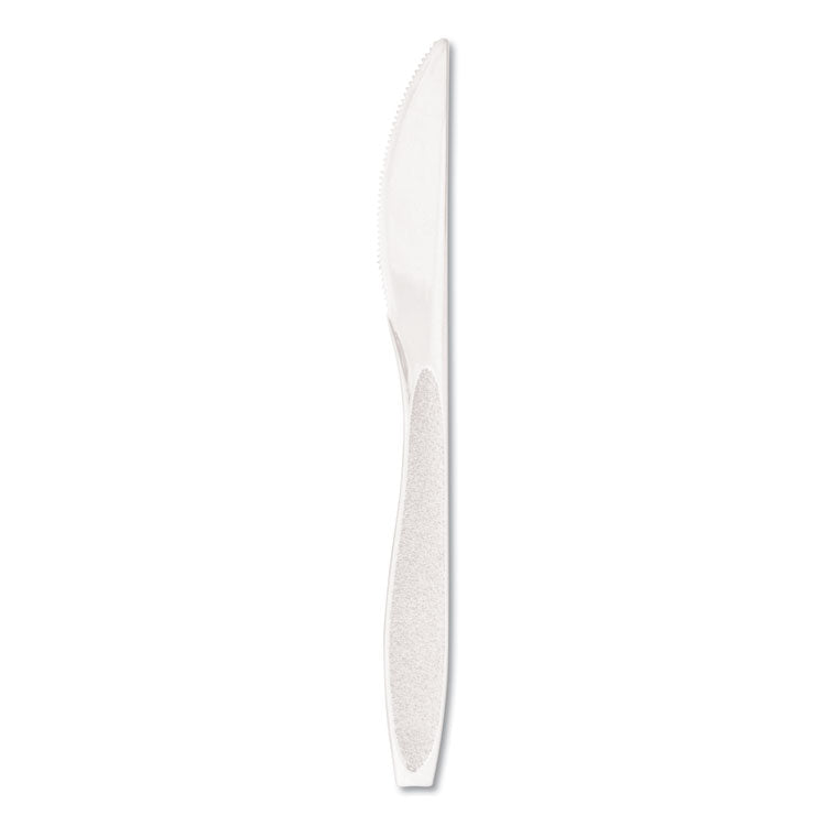 Dart - Impress Heavyweight Full-Length Polystyrene Cutlery, Knife, White, 1000/Carton