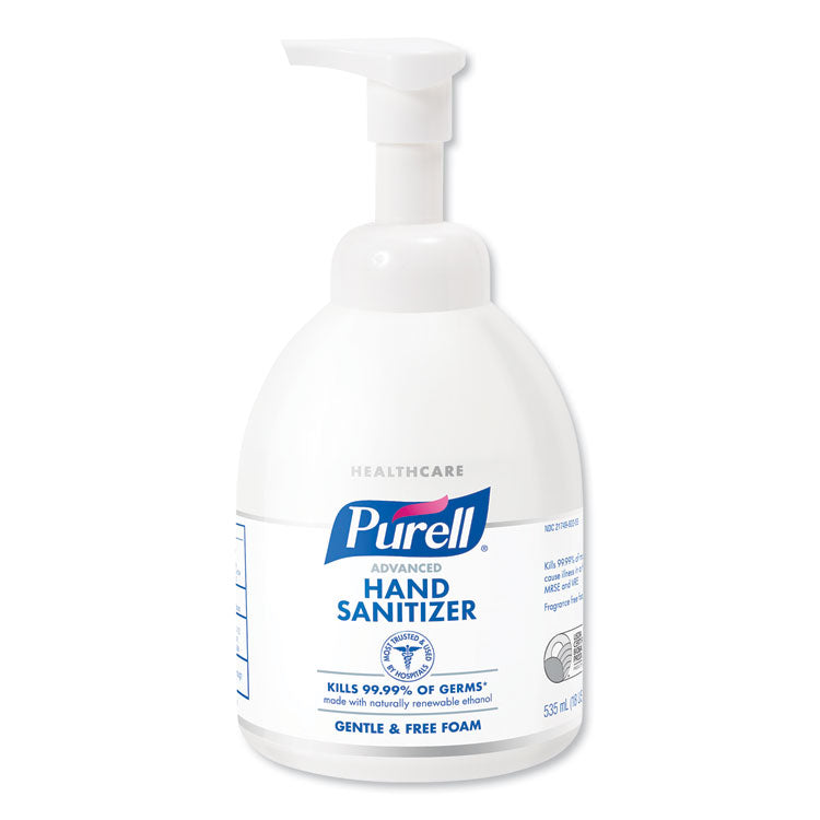 PURELL - Green Certified Advanced Instant Foam Hand Sanitizer, 535 ml Bottle, Unscented