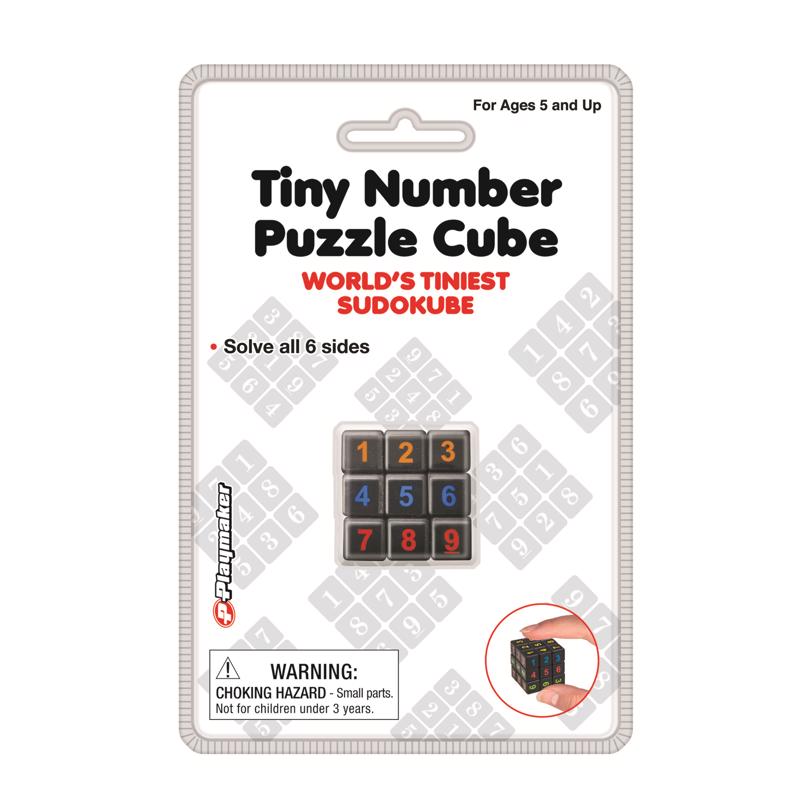 PLAYMAKER TOYS - Playmaker Toys Tiny Number Puzzle Cube Plastic Multicolored - Case of 12