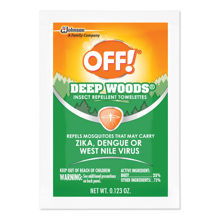 OFF! - Deep Woods Towelettes, 12/Box, 12 Boxes/Carton