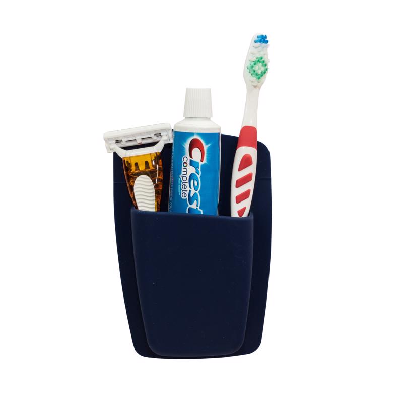 STTELLI - Sttelli Navy Silicone Caddy/Razor/Toothbrush Holder