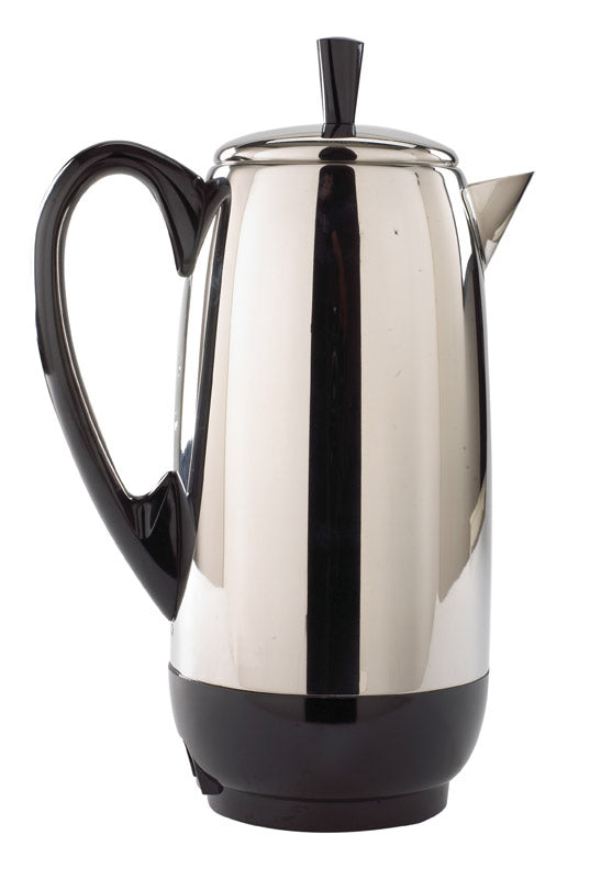 FARBERWARE - Farberware 12 cups Black/Silver Percolator