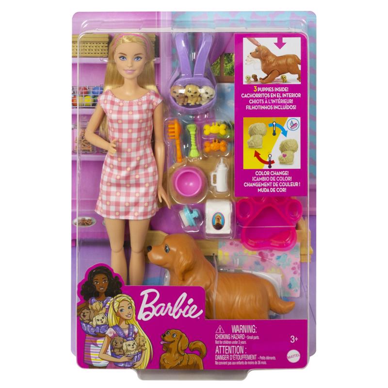 MATTEL - Mattel Barbie Doll & Pet Playset Multicolored 16 pc