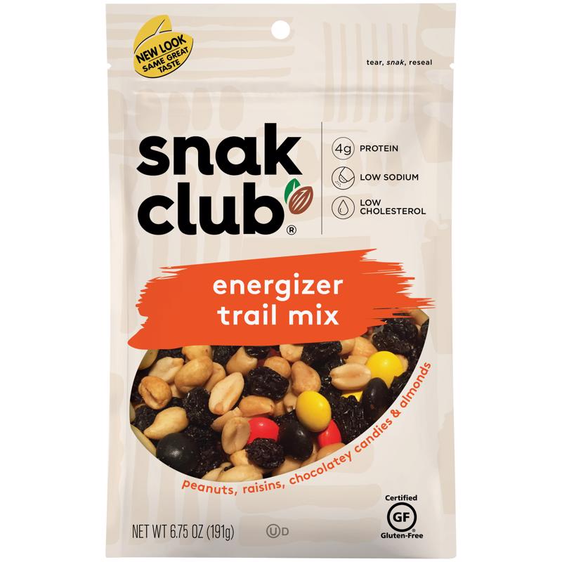 SNAK CLUB - Snak Club Energizer Trail Mix 6.75 oz Bagged - Case of 6