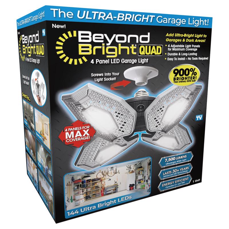 BEYOND BRIGHT - Beyond Bright As Seen on TV LED Garage Light Plastic 1 pk