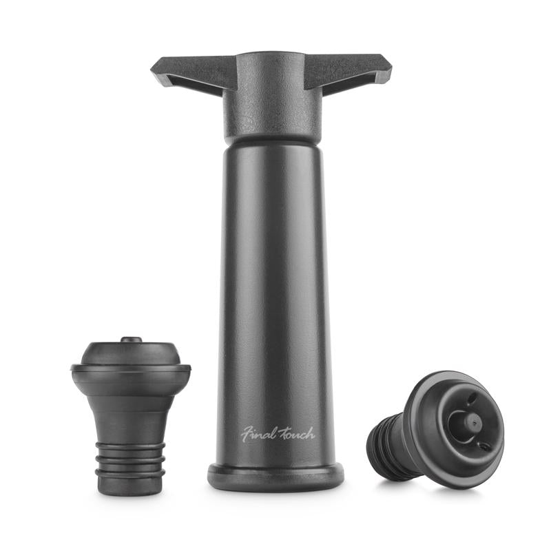 FINAL TOUCH - Final Touch Gray ABS Wine Pump