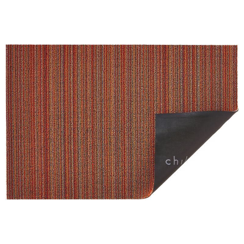 CHILEWICH - Chilewich 36 in. L X 24 in. W Orange Skinny Stripe Polyester/Vinyl Utility Mat