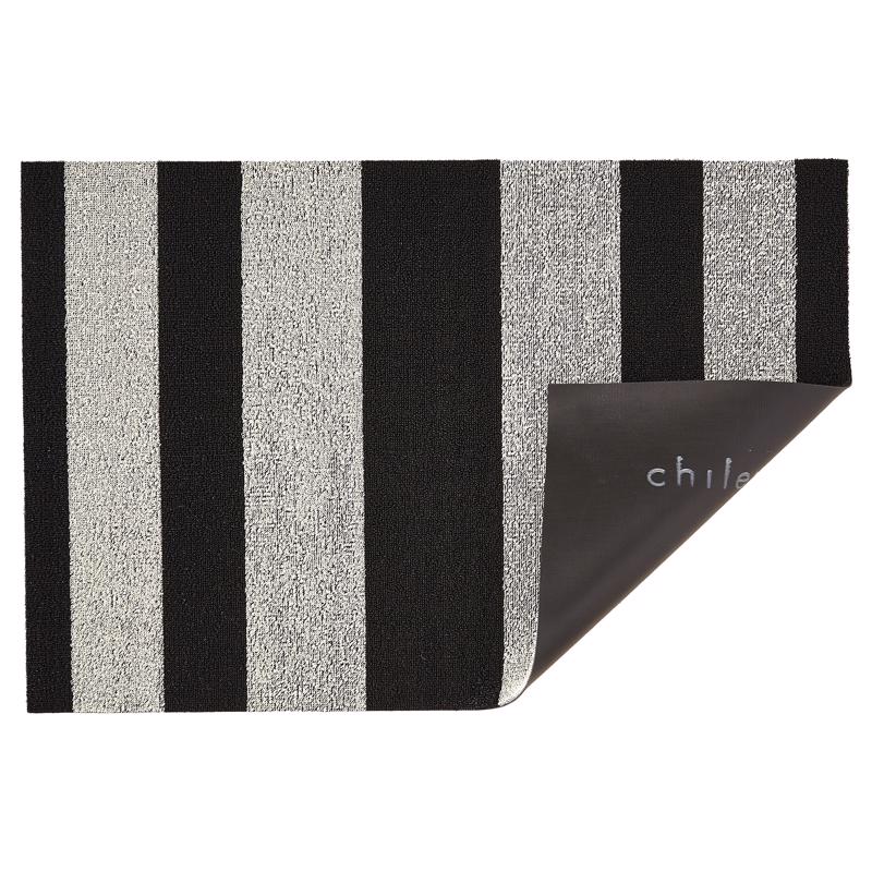 CHILEWICH - Chilewich 36 in. L X 24 in. W Black/White Bold Stripe Polyester/Vinyl Utility Mat