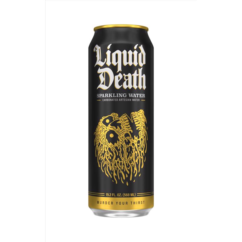 LIQUID DEATH - Liquid Death Sparkling Natural Mineral Water 19.2 oz 1 pk - Case of 8