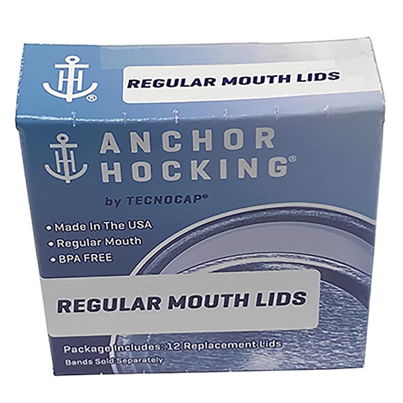 TECNOCAP - Tecnocap Anchor Hocking Regular Mouth Canning Lid 12 pk - Case of 24