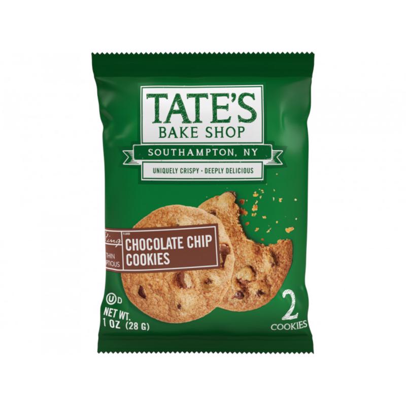 TATES - Tates Chocolate Chip Cookies 1 oz Bagged - Case of 8
