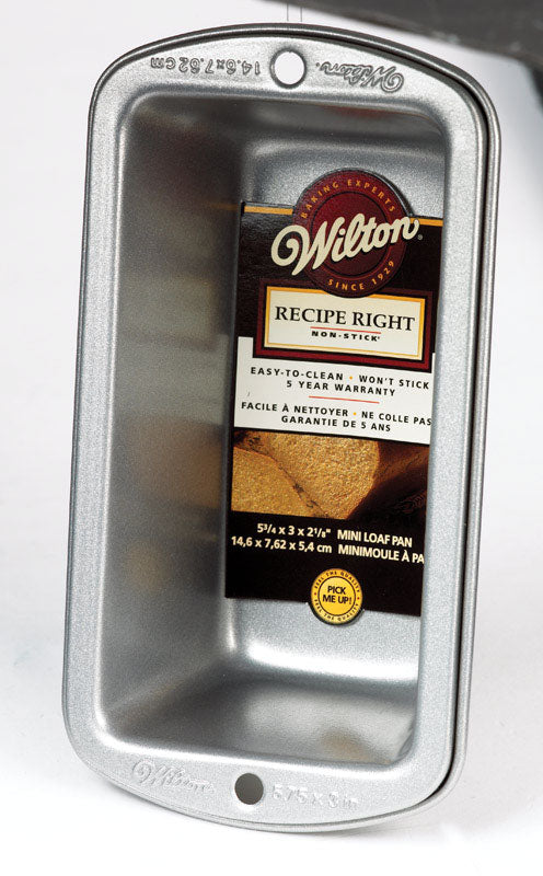 WILTON - Wilton 3 in. W X 5-3/4 in. L Loaf Pan Silver 1 pc