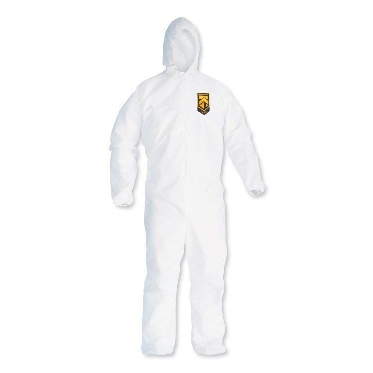 KleenGuard - A20 Breathable Particle Protection Coveralls, Zipper Front, Large, White