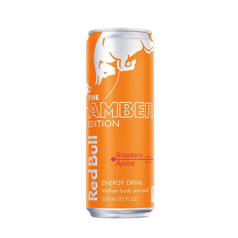 RED BULL - Red Bull Amber Edition Strawberry Apricot Energy Drink 12 oz - Case of 24