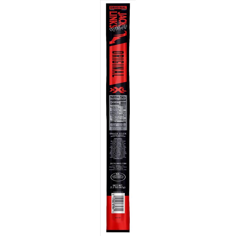 JACK LINKS - Jack Links Wild Stick Original Meat Sticks 2.2 oz Carded - Case of 24